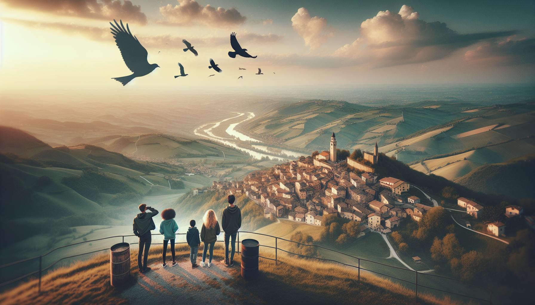 Panorama dei 136 Comuni: Un Volo d'Uccello