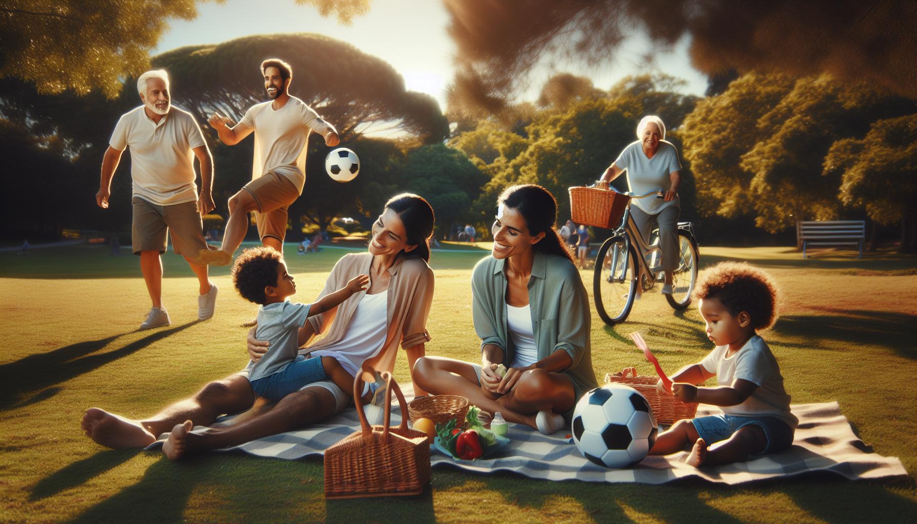 Attività all'aperto per famiglie